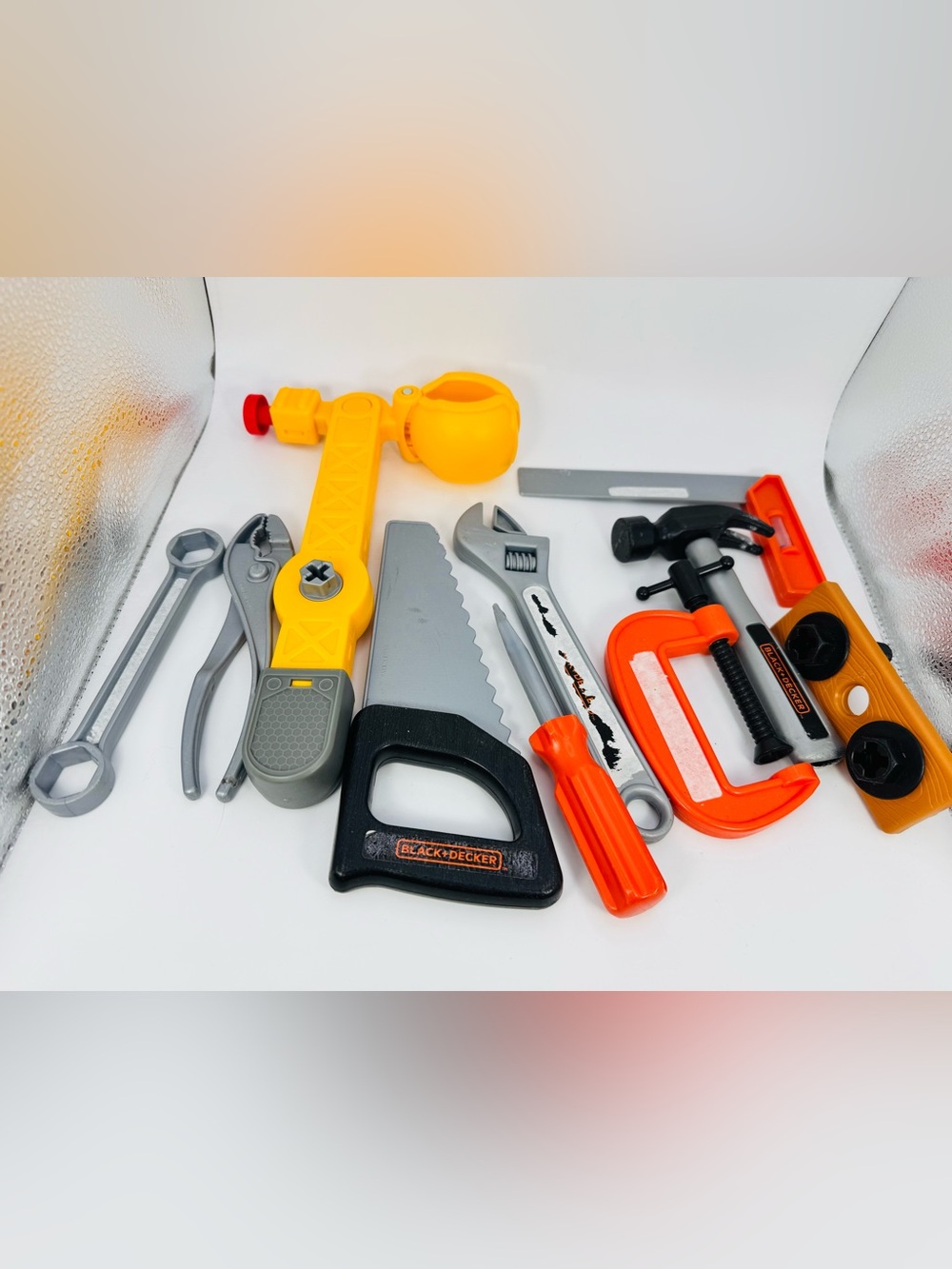 Kids Toy Tool Lot Black & Decker/Mixed Brands 10 Piece Bundle